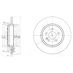 Tarcza hamulcowa DELPHI BG3728