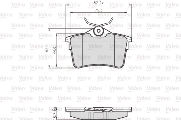 Klocki hamulcowe VALEO 872765