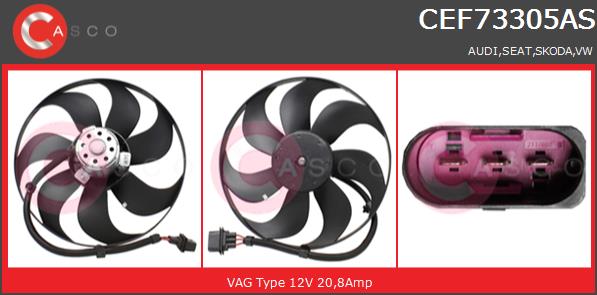 Wentylator CASCO CEF73305AS