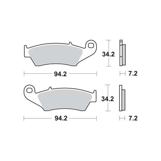 Klocki hamulcowe TRW MCB669SI