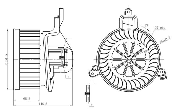 Wentylator wnętrza NRF 34299