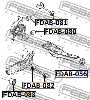 Tuleja wahacza FEBEST FDAB-083