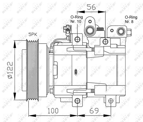 Kompresor klimatyzacji NRF 32124G