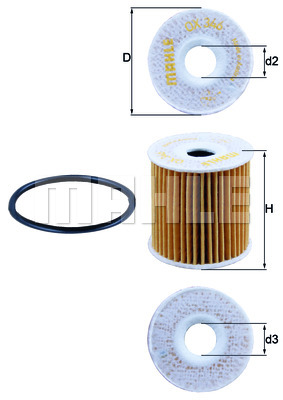 Filtr oleju MAHLE OX 346D