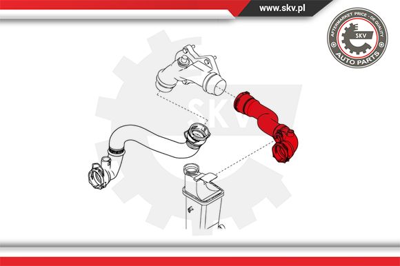 Przewód układu chłodzenia ESEN SKV 24SKV267