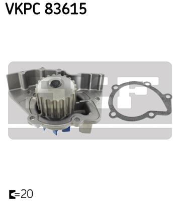 Pompa wody SKF VKPC 83615