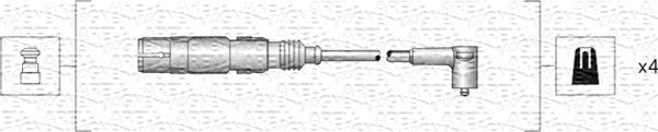 Przewody zapłonowe MAGNETI MARELLI 941318111164