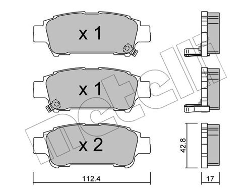 Klocki hamulcowe METELLI 22-0428-0