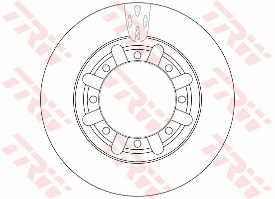 Tarcza hamulcowa TRW DF6335S