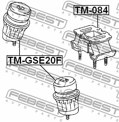 Poduszka silnika FEBEST TM-GSE20F