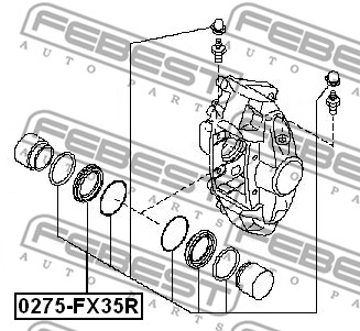 Zestaw naprawczy zacisku FEBEST 0275-FX35R