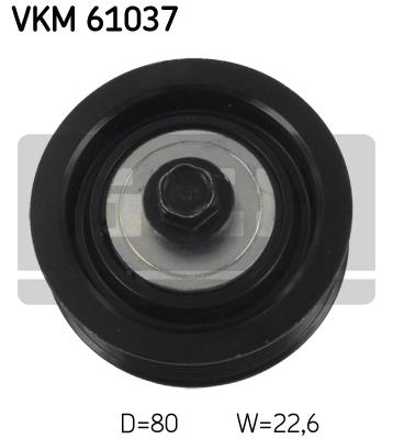 Rolka prowadząca paska osprzętu SKF VKM 61037