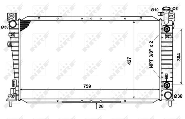 Chłodnica NRF 50334