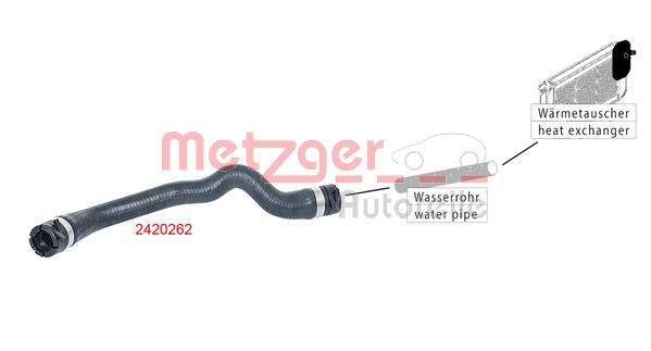 Przewód układu chłodzenia METZGER 2420262