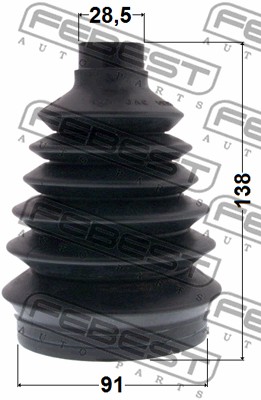 Zestaw osłon FEBEST 1417P-ROD