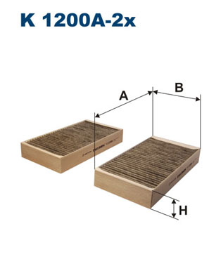 Filtr kabinowy FILTRON K 1200A-2x