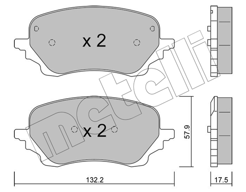 Klocki hamulcowe METELLI 22-1247-0