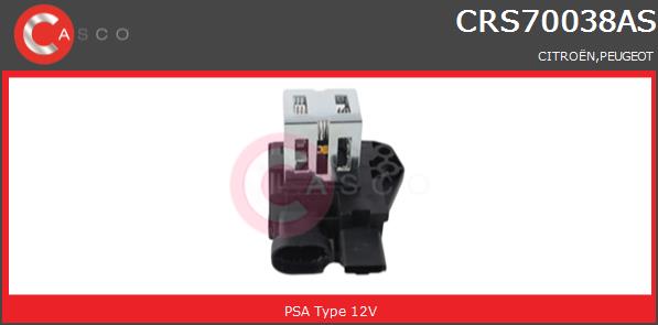 Rezystor wentylatora chłodnicy CASCO CRS70038AS