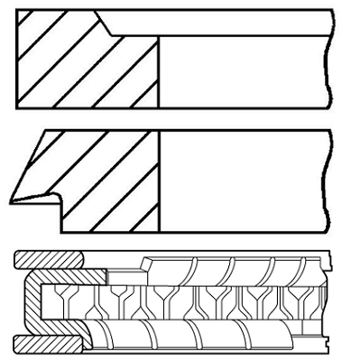 Pierścienie tłokowe GOETZE ENGINE 08-107800-10