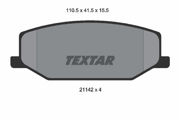 Klocki hamulcowe TEXTAR 2114202