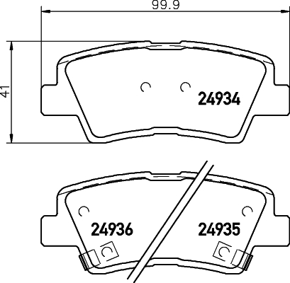 Klocki hamulcowe HELLA 8DB 355 014-571