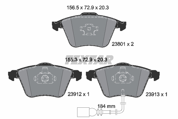 Klocki hamulcowe TEXTAR 2380101