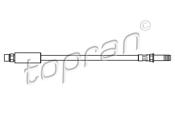 Przewód hamulcowy elastyczny TOPRAN 500 196