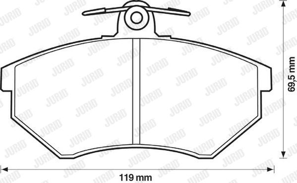 Klocki hamulcowe JURID 571357J