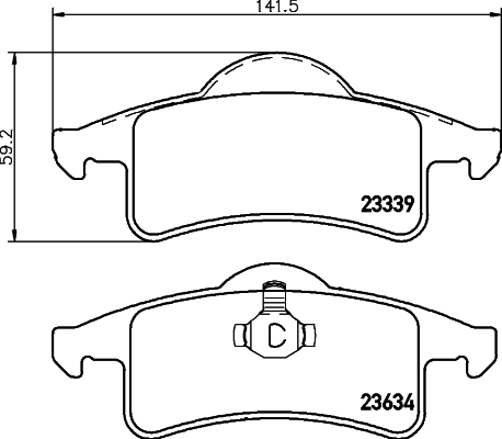 Klocki hamulcowe HELLA 8DB 355 009-891