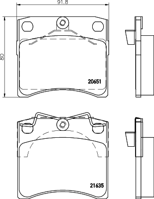 Klocki hamulcowe HELLA 8DB 355 018-381