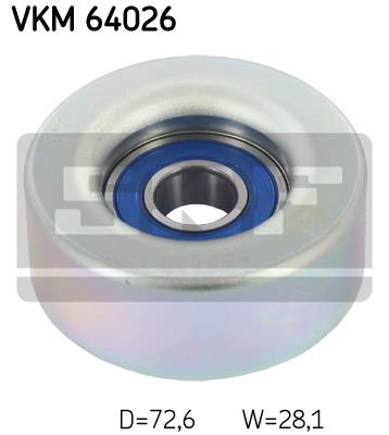 Rolka prowadząca paska osprzętu SKF VKM 64026