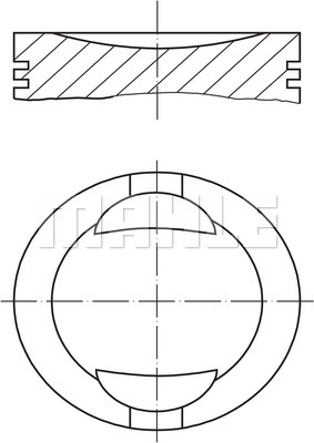 Tłok MAHLE ORIGINAL 009 36 01