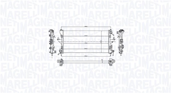 Chłodnica, układ chłodzenia silnika MAGNETI MARELLI 350213216600
