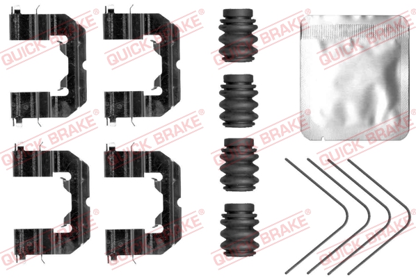 Zestaw akcesoriów montażowych  klocków hamulcowych QUICK BRAKE 109-0118