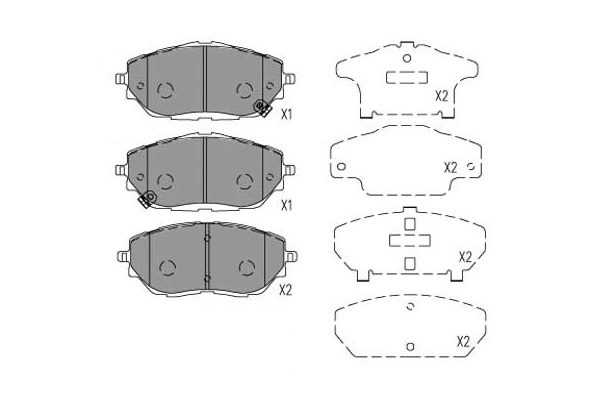 Klocki hamulcowe KAVO PARTS KBP-9153