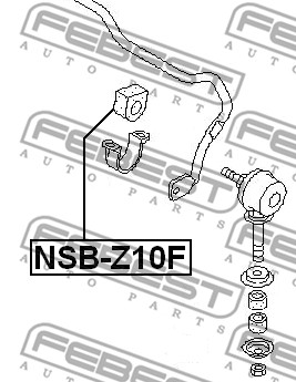 Guma stabilizatora FEBEST NSB-Z10F