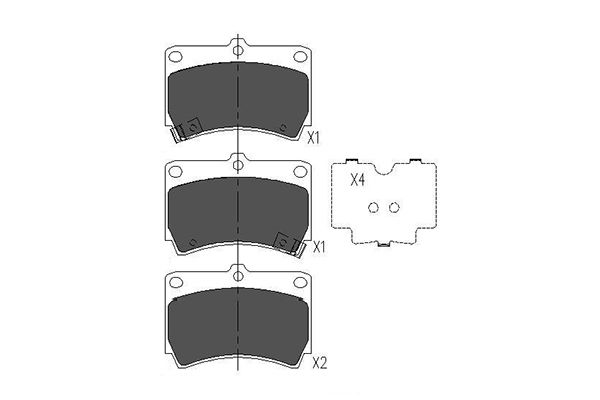 Klocki hamulcowe KAVO PARTS KBP-4501