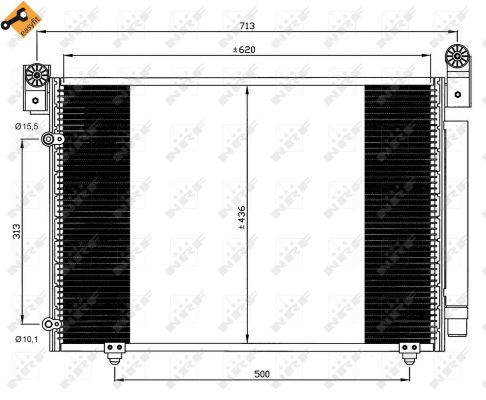 Skraplacz klimatyzacji NRF 35612