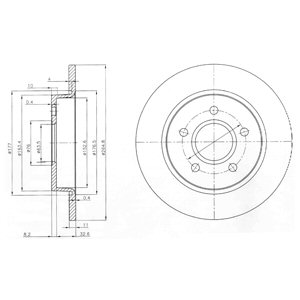 Tarcza hamulcowa DELPHI BG3896