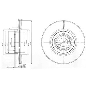 Tarcza hamulcowa DELPHI BG3913