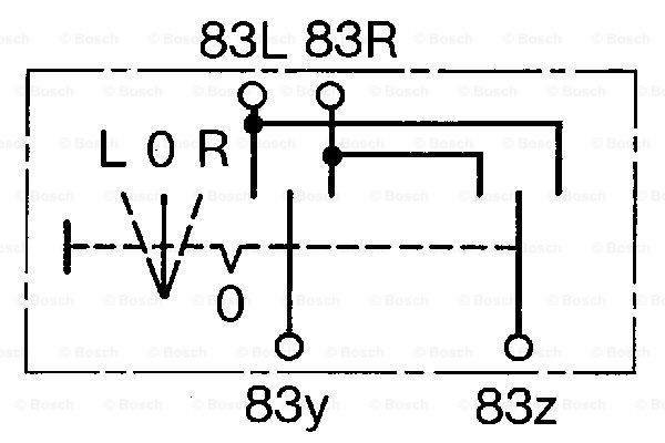 Przełącznik podnośnika szyby BOSCH 0 343 302 003