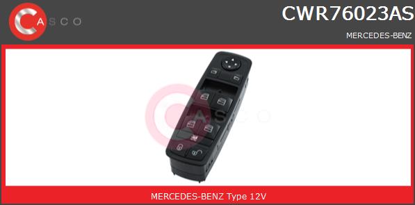Przełącznik podnośnika szyby CASCO CWR76023AS