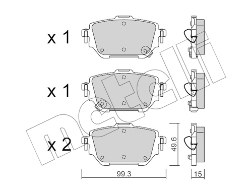 Klocki hamulcowe METELLI 22-1236-0