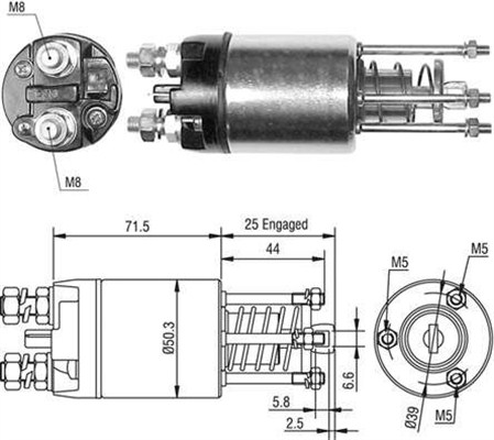 Elektromagnes rozrusznika MAGNETI MARELLI 940113050460