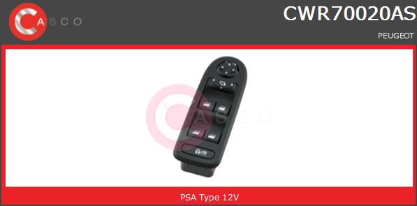 Przełącznik podnośnika szyby CASCO CWR70020AS
