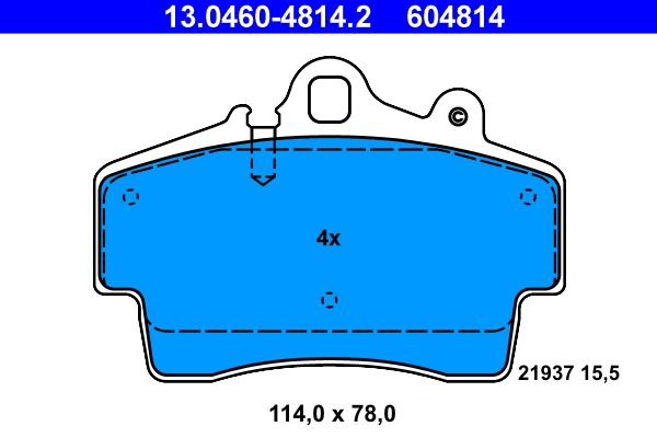 Klocki hamulcowe ATE 13.0460-4814.2