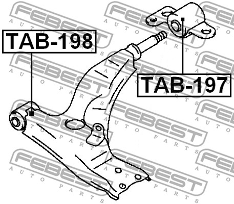 Tuleja wahacza FEBEST TAB-197