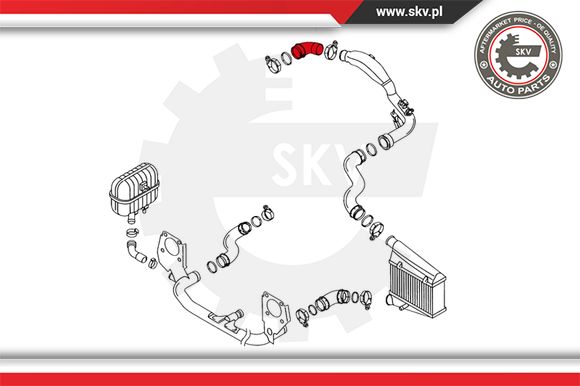 Przewód powietrza doładowującego ESEN SKV 24SKV012