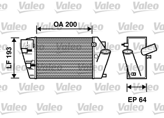 Chłodnica powietrza intercooler VALEO 817870