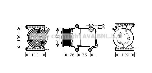 Kompresor klimatyzacji AVA QUALITY COOLING AUAK185